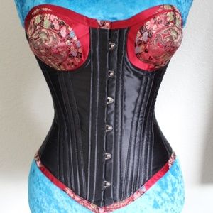 Red and Black Versatile Corset 22"